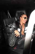 ASHANTI Arrives at a Party at Delilah in West Hollywood 12/17/2017