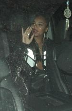 ASHANTI Arrives at a Party at Delilah in West Hollywood 12/17/2017
