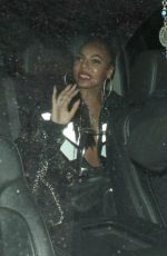 ASHANTI Arrives at a Party at Delilah in West Hollywood 12/17/2017