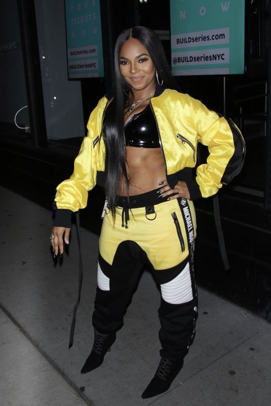 ASHANTI Arrives at AOL Build Series in New York 11/30/2017