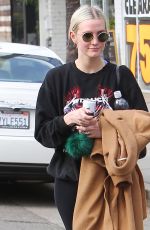 ASHLEE SIMPSON Out in Los Angeles 12/20/2017