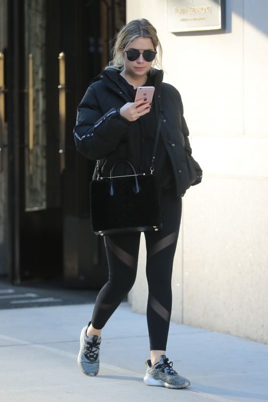 ASHLEY BENSON Out and About in New York 12/01/2017