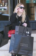 ASHLEY BENSON Shopping at Barneys New York in Beverly Hills 12/24/2017