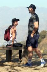 ASHLEY GREENE and Paul Khoury Out Hikking in Hollywood Hills 12/01/2017