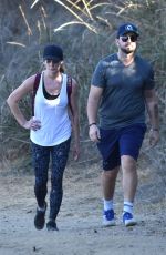 ASHLEY GREENE and Paul Khoury Out Hikking in Hollywood Hills 12/01/2017