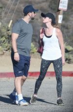 ASHLEY GREENE and Paul Khoury Out Hikking in Hollywood Hills 12/01/2017