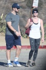 ASHLEY GREENE and Paul Khoury Out Hikking in Hollywood Hills 12/01/2017