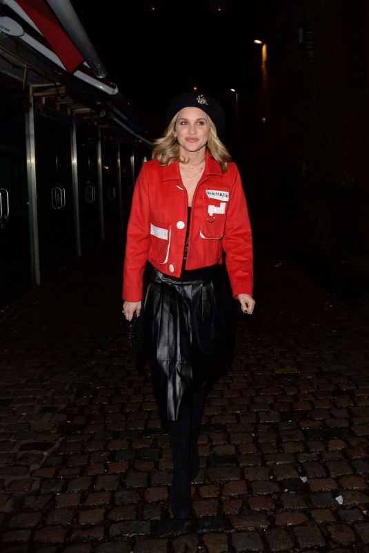 ASHLEY ROBERTS Arrives at Blue-Ggreen Secret Gig in London 12/11/2017