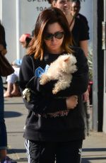 ASHLEY TISDALE Out with Her Dog in Venice Beach 12/19/2017