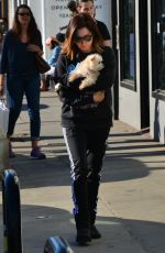 ASHLEY TISDALE Out with Her Dog in Venice Beach 12/19/2017