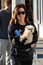 ASHLEY TISDALE Out with Her Dog in Venice Beach 12/19/2017