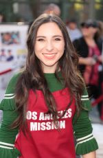 AVA CANTRELL at LA Mission Serves Christmas to the Homeless in Los Angeles 12/22/2017