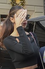 BELEN RODRIGUEZ Leaves Her Hotel in Rome 12/02/2017