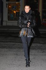 BELLA HADID Arrives at Her Apartment in New York 12/14/2017