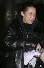 BELLA HADID Arrives at Her Apartment in New York 12/14/2017