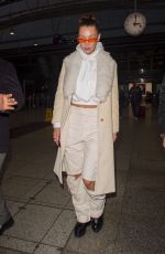 BELLA HADID at Heathrow Airport in London 12/07/2017