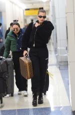 BELLA HADID at JFK Airport in New York 12/10/2017