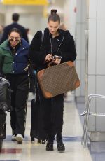 BELLA HADID at JFK Airport in New York 12/10/2017