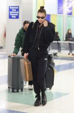 BELLA HADID at JFK Airport in New York 12/10/2017