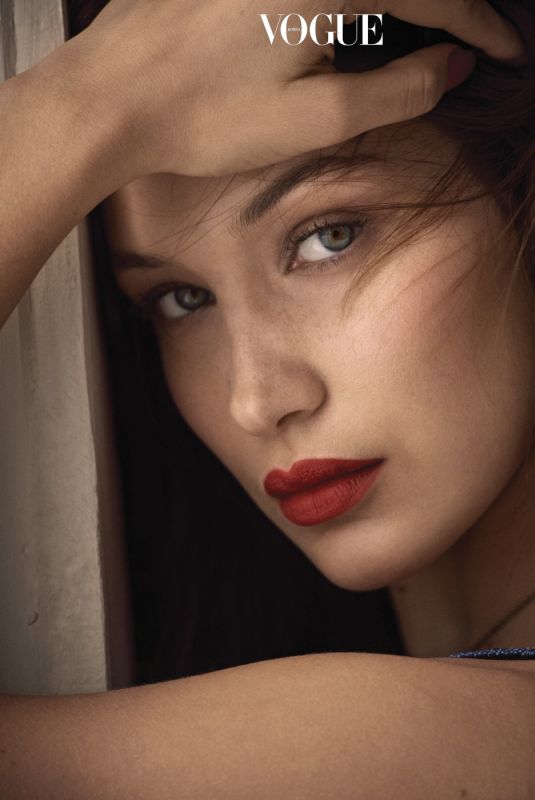 BELLA HADID in Vogue Magazine, Korea January 2018