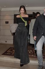 BELLA HADID Leaves China Tang Restaurant  in London 12/07/2017