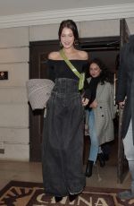 BELLA HADID Leaves China Tang Restaurant  in London 12/07/2017