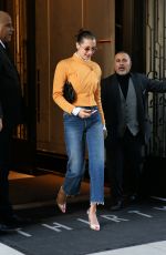 BELLA HADID Leaves Her Apartment in New York 12/01/2017