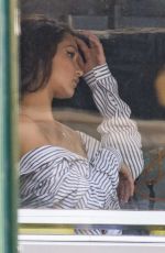 BELLA HADID on the Set of a Photoshoot in Brooklyn 12/11/2017