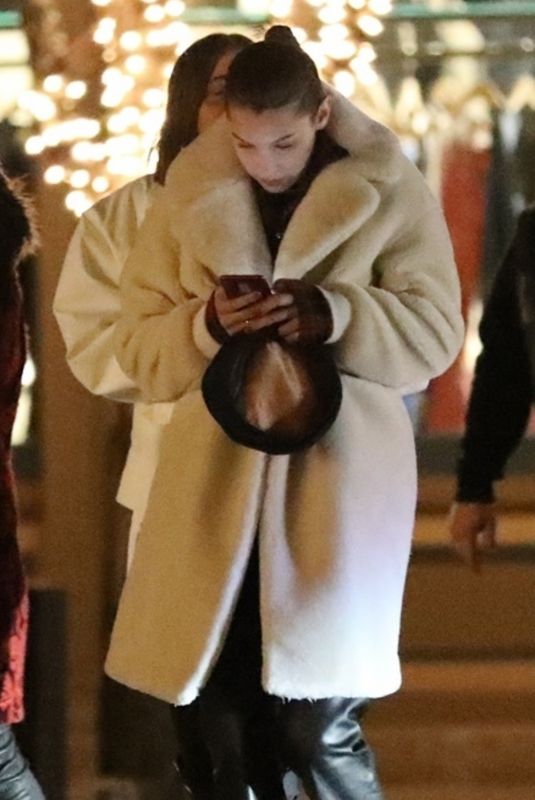 BELLA HADID Out and About in Aspen 12/29/2017