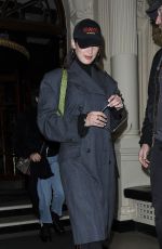 BELLA HADID Out and About in Mayfair 12/09/2017