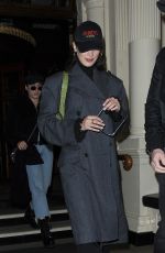 BELLA HADID Out and About in Mayfair 12/09/2017