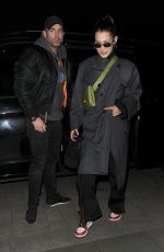 BELLA HADID Out and About in Mayfair 12/09/2017