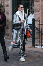 BELLA HADID Out in Aspen 12/30/2017