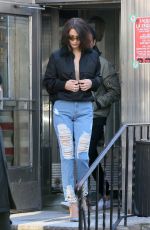 BELLA HADID Out in New York 12/11/2017
