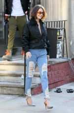 BELLA HADID Out in New York 12/11/2017