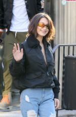 BELLA HADID Out in New York 12/11/2017