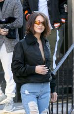 BELLA HADID Out in New York 12/11/2017
