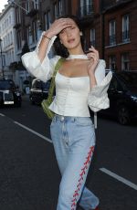 BELLA HADID Out Shopping in London 12/08/2017