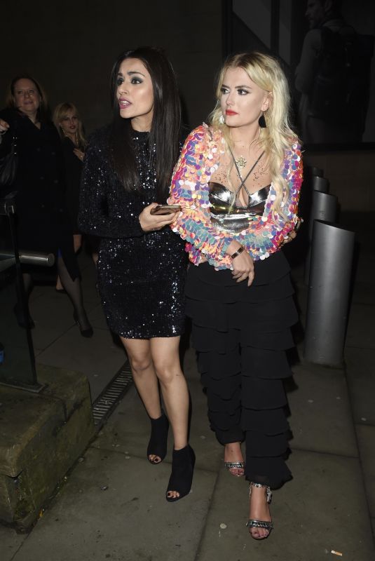 BHAVNA LIMBACHIA and LUCY FALLON at Coronation Street Christmas Party in Manchester 12/08/2017