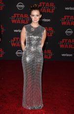BILLIE LOURD at Star Wars: The Last Jedi Premiere in Los Angeles 12/09/2017
