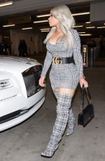 BLAC CHYNA Leaves LA Live in Downtown in Los Angeles 12/23/2017