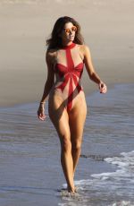 BLANCA BLANCO in Swimsuit at a Beach in Malibu 12/23/2017