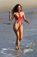 BLANCA BLANCO in Swimsuit at a Beach in Malibu 12/23/2017