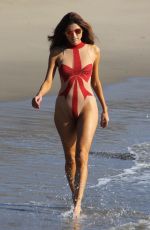 BLANCA BLANCO in Swimsuit at a Beach in Malibu 12/23/2017