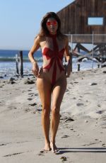 BLANCA BLANCO in Swimsuit at a Beach in Malibu 12/23/2017