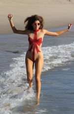 BLANCA BLANCO in Swimsuit at a Beach in Malibu 12/23/2017