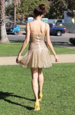 BLANCA BLANCO on the Set of a Photoshoot at a Park in Los Angeles 12/02/2017