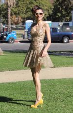 BLANCA BLANCO on the Set of a Photoshoot at a Park in Los Angeles 12/02/2017