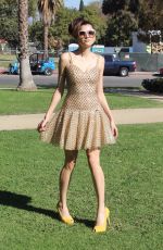 BLANCA BLANCO on the Set of a Photoshoot at a Park in Los Angeles 12/02/2017