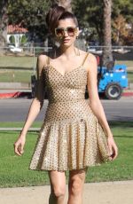 BLANCA BLANCO on the Set of a Photoshoot at a Park in Los Angeles 12/02/2017